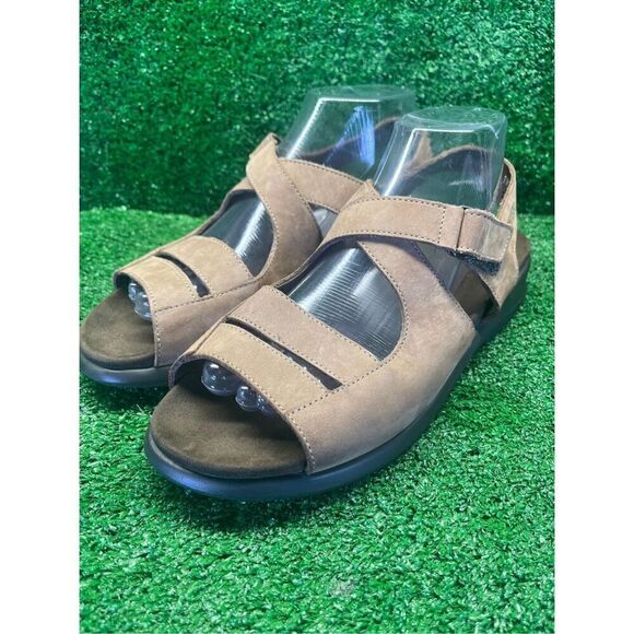 Mephisto Brown Leather Comfort Strappy Sandals Size EU 40 US 10 M Women’s - Picture 4 of 10